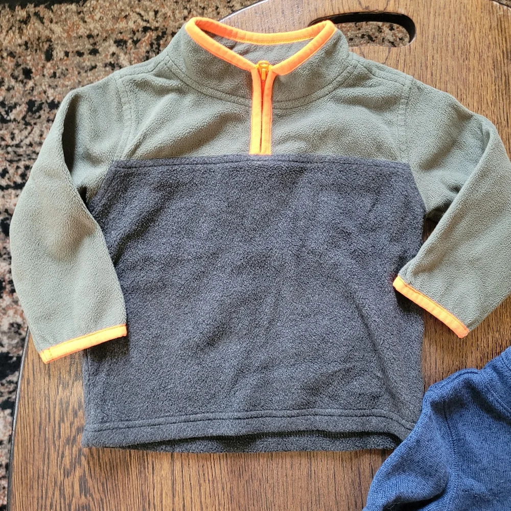 Oshkosh Pullovers Fleece ¼ Zip-Up Jacket Size Boy's 18 Months